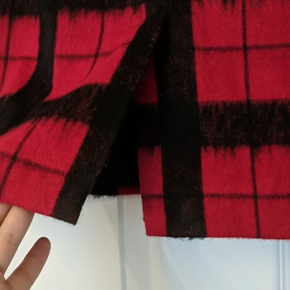 NWT TALBOTS Wool Blend Plaid Pencil Skirt